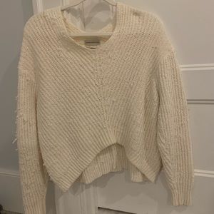 white (very soft) sweater size: xs